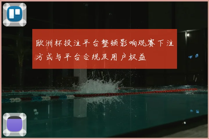 欧洲杯投注平台整顿影响观赛下注方式与平台合规及用户权益